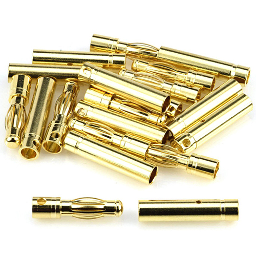 3.5mm Gold Bullet Banana Connector Plug For ESC Battery Motor