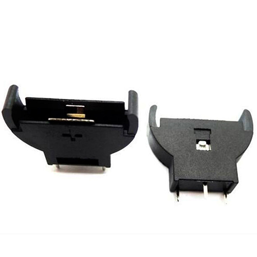 BS-5 CR2032 / CR2025 Battery Holder / 3V Motherboard Battery Holder - Black