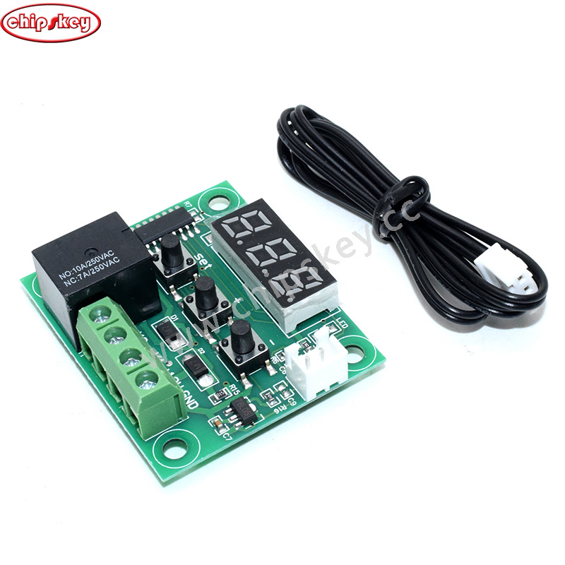 XH-W1209 12V DC Digital Cooling/Heating Thermostat Temp Control -50-110 °c Temperature Controller 10A Relay With Waterproof Sensor Probe