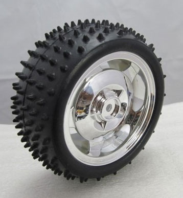 85MM*38MM Anti Slip Wheel Silver