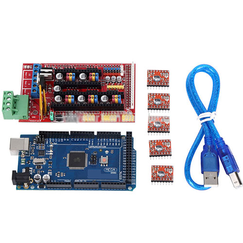 Mega 2560 R3 + RAMPS 1.4 + 5X A4988 For Arduino RepRap ( including heat sink )