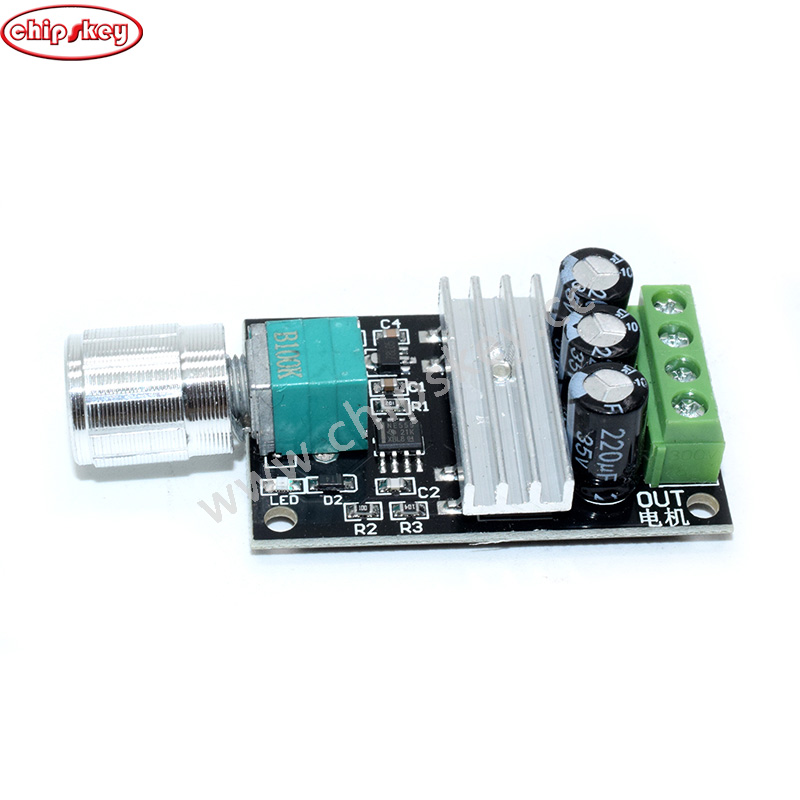 PWM DC 6V 12V 24V 28V 3A Motor Speed Control Switch Controller