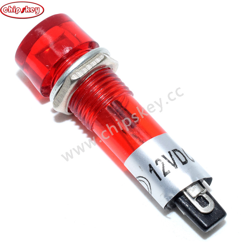 Red Power Small lights / work lights XD10-3 DC12V DC24V AC220V 10mm