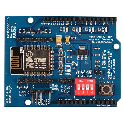 UNO R3 ESP8266 serial WiFi expansion board shield ESP-12E CC3000