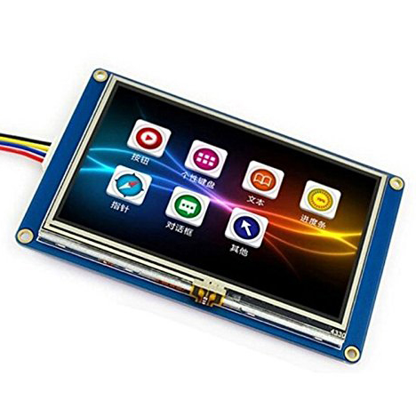 4.3-inch USART HMI serial port configuration control GPU host editing TFT LCD screen