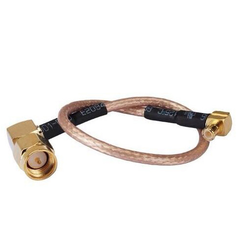 SMA-J Bend Male inside to MCX-J Bend Male inside 20CM RG316 Cable