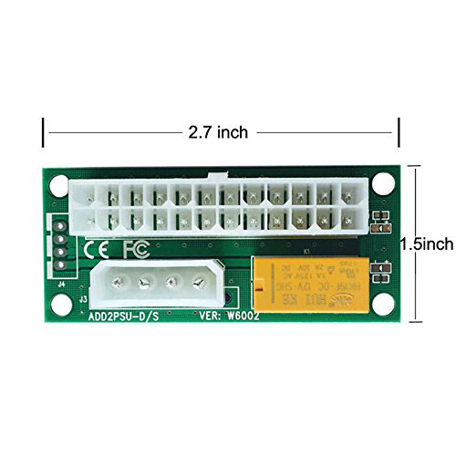 Multiple Power Supply Adapter(Molex or SATA) Sync line With Relay add2PSU