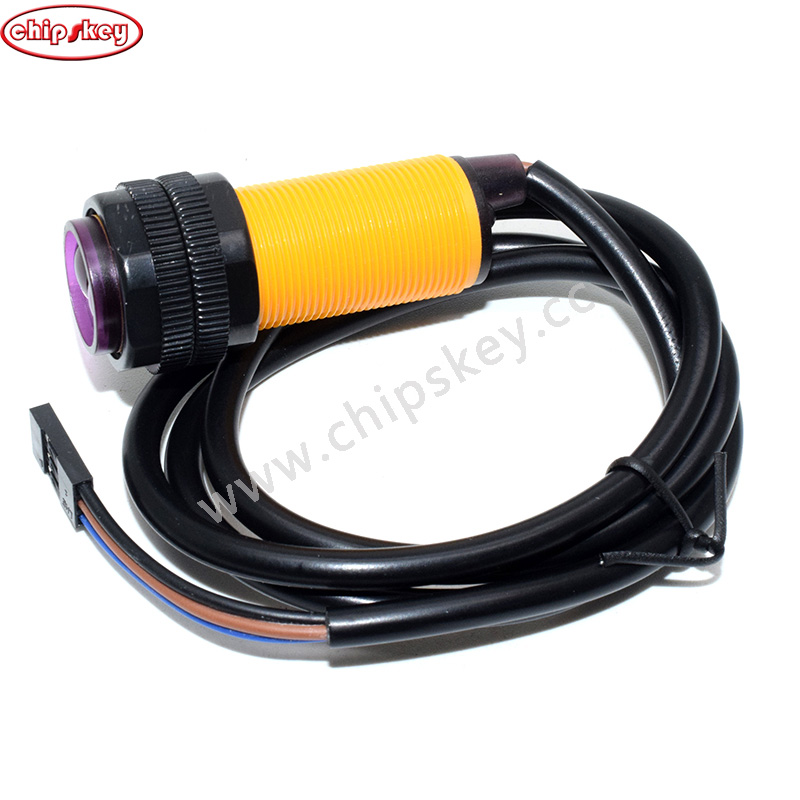 E18-D80NK; infrared obstacle avoidance sensor; 3-80cm adjustable; proximity switch; smart car