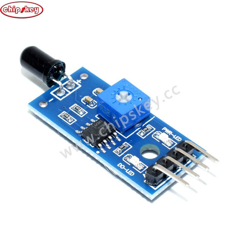 Fire detection flame sensor module; fire source detection modules; infrared receiver module;