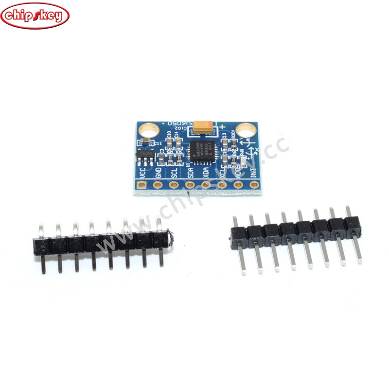 GY-521 MPU-6050 module; triaxial accelerometer; gyroscope 6DOF module; code schematic (MPU-6050)