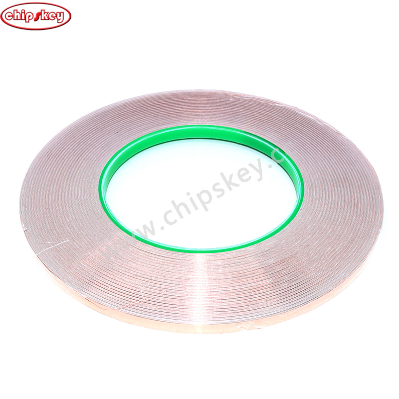 5mm*0.1mm 50Meter/Reel Copper Foil Tape Double Side lead