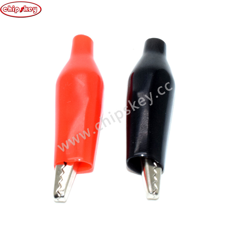 3.5CM Middle Size Crocodile Entrainment Sheath Power Clip Price for 2pcs 1pcs Black+1pcs Red