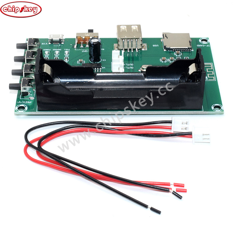 XH-A150 Digital Bluetooth Power Amplifier Board PAM8403 Onboard Lithium Battery Singing Machine Rechargeable Dual Channel 10W