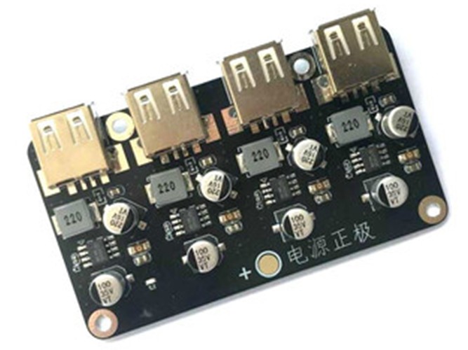 4 Channel DC Buck Module 12V24V to QC3.0 Single USB Mobile Charging Board