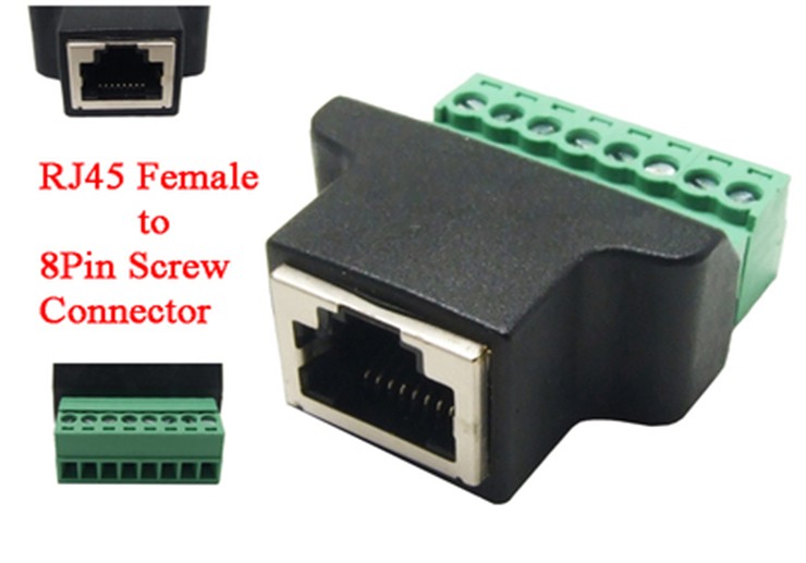 RJ45 socket to 8pin terminal RJ45 To 8pin