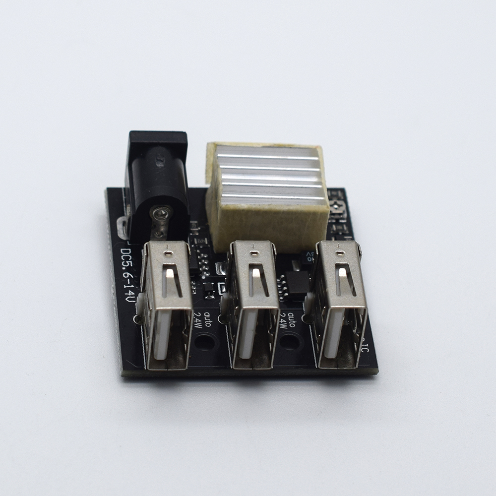 9V 12V to 5V 8A USB mobile power buck boost module 3-port USB mini charging module