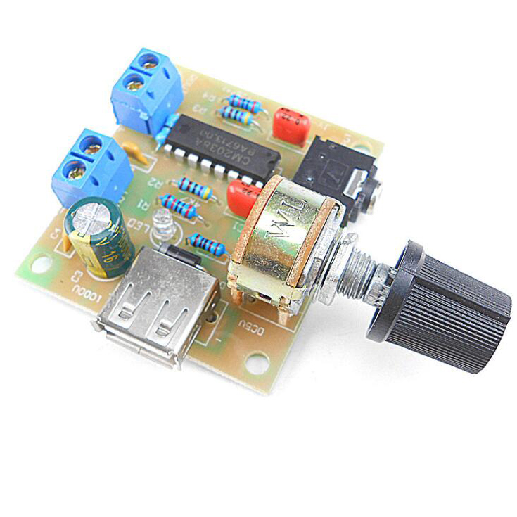 Power Amplifier Board 5W*2 HIFI Two-channel PM CM2038 Audio Amplifier 5V USB Supply Power