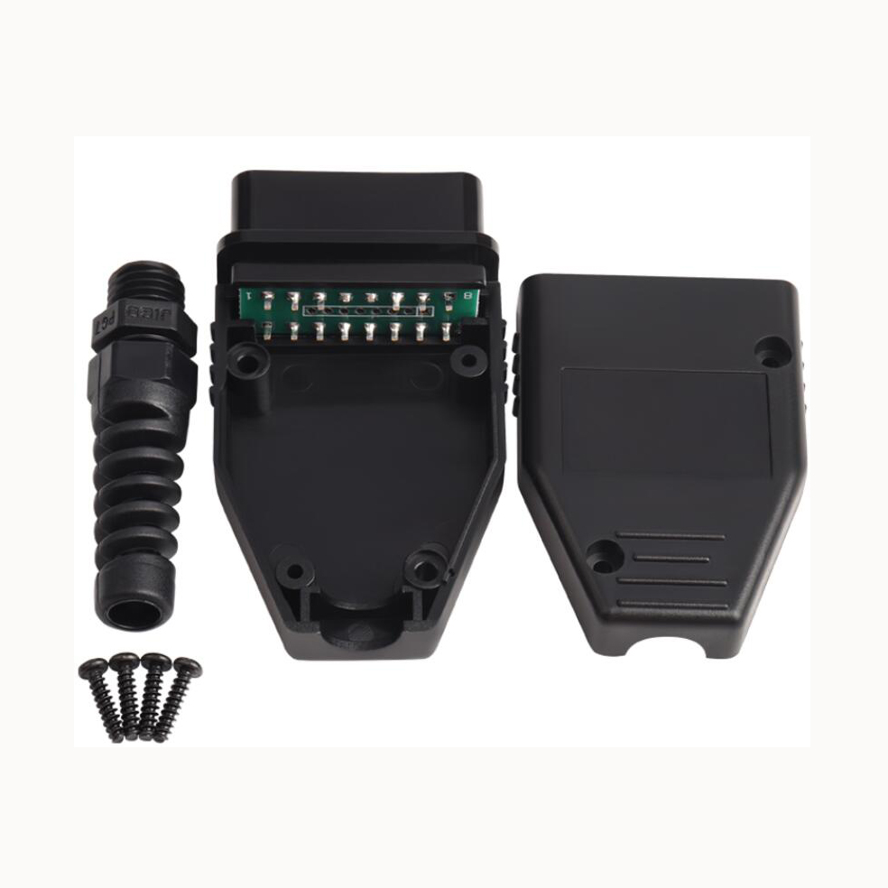 OBD2 Tool Standard Plug Shell For Protocols OBD OBDII EOBD J1962 OBD2 16Pin Male Plug Connector Interface