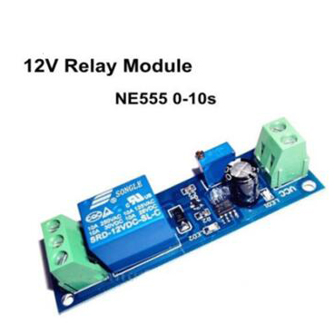 12V Delay Timer Switch Adjustable 0 to 10 Second with NE555 Oscillator