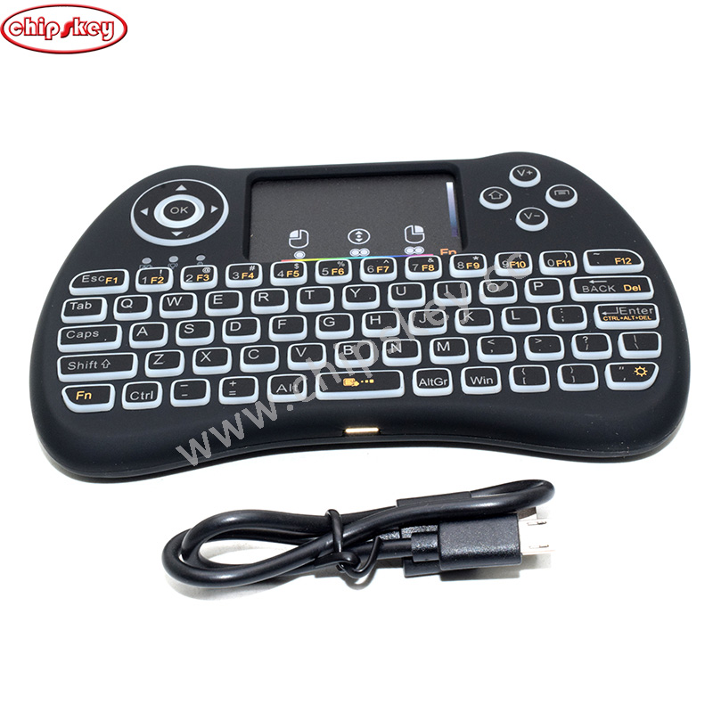 H9 wireless mouse keyboard i8 PLUS seven-color backlight / 2.4G wireless / wireless mouse mini keyboard For Raspberry PI