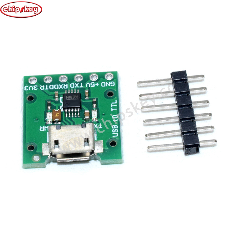 CH340E MSOP10 USB to TTL module / can be used as Pro mini downloader