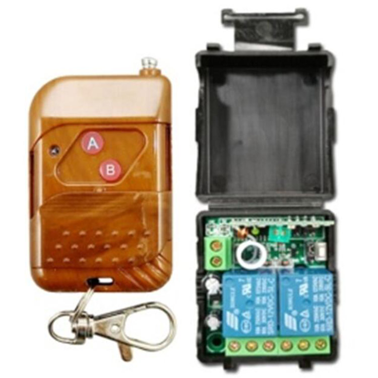 DC12V 2 Channel Learning Code Relay Receiver + Professional Wireless Remote Control Transmitter 433MHz