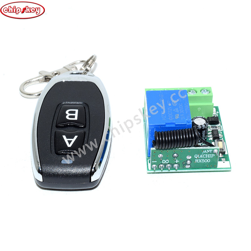 DC12V 1 Channel Learning Code Relay Receiver + Professional Wireless Remote Control Transmitter 433MHz