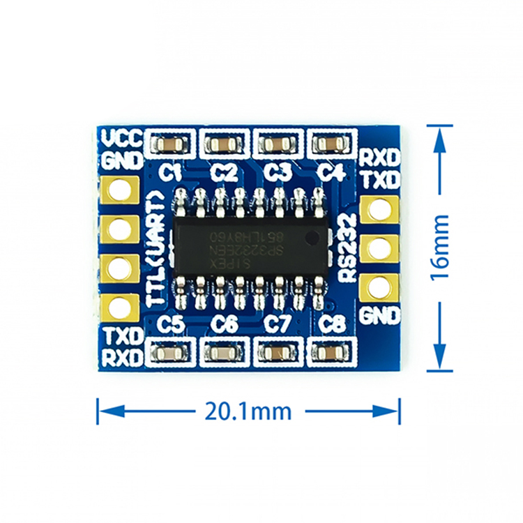 20X16MM RS232 SP3232 TTL to RS232 module/ RS232 to TTL/ serial port module