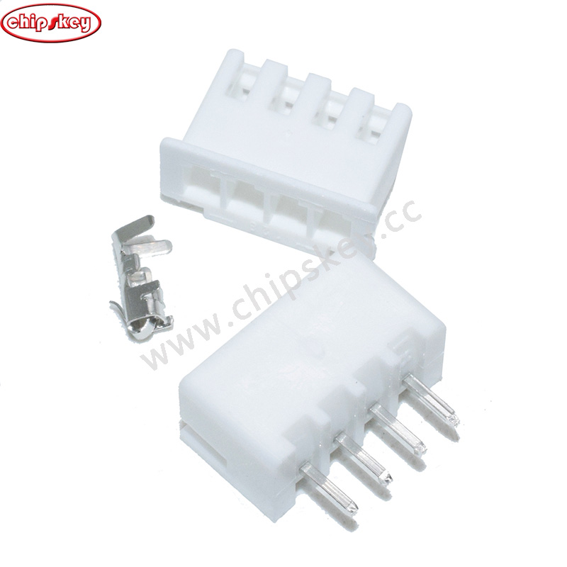 XH2.54 Connector 4P Pin 2.54mm Pitch Straight Pin Header+Housing+Terminals Hole through Type