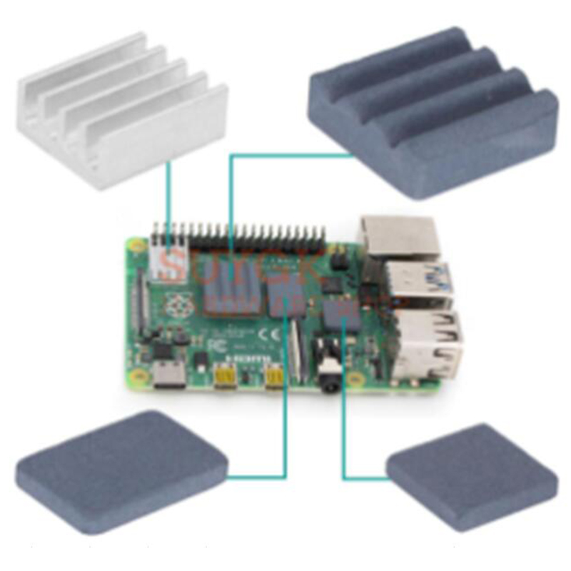 Raspberry pi 4 Silicon carbide ceramic heatsink (15*15; 14*14; 15*10;10*10)