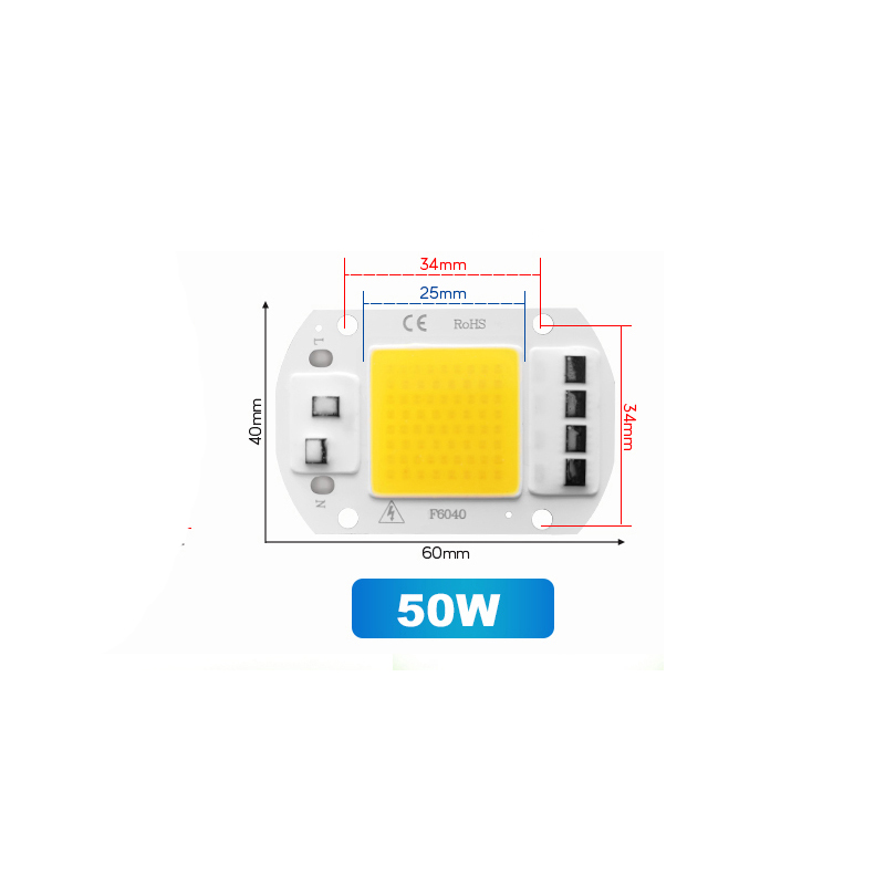 50W 110V Cold White LED light