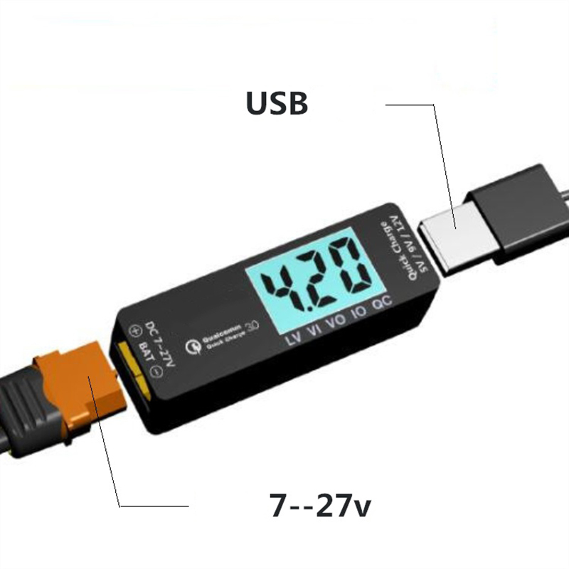 Lipo to USB Power Converter QC3.0 Adapter Quick Charger for Smartphone Tablet PC High Quality