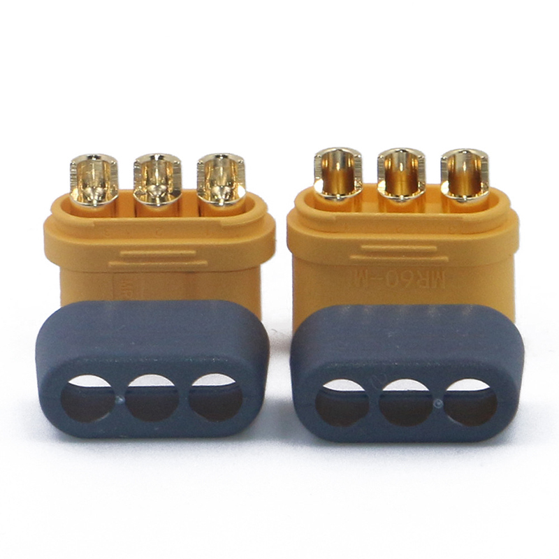 MR60 Plug w/Protector Cover 3.5mm 3 core Connector T plug Interface Connector Sheathed for RC Model