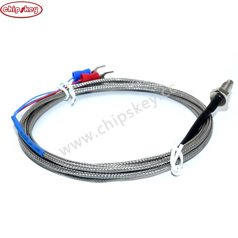 PT100, M6, 2M LENGHT, 3 WIRE, -50 TO 400 °c