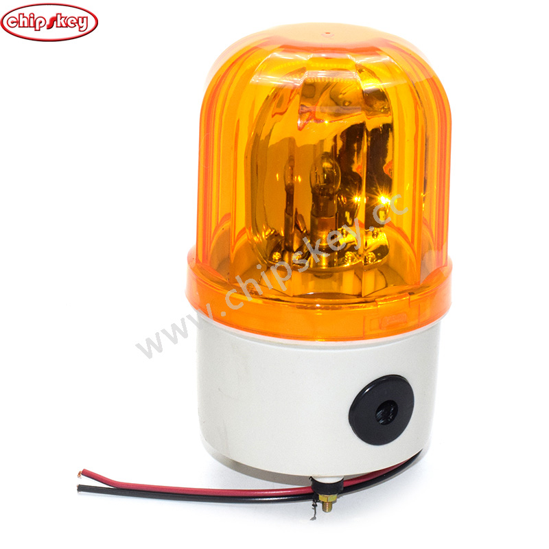 12MM Yellow Rotator Warning Light Strobe light for factory workshop , Emergency Light signal lamp rotatingswitch LTE-1101 Switch