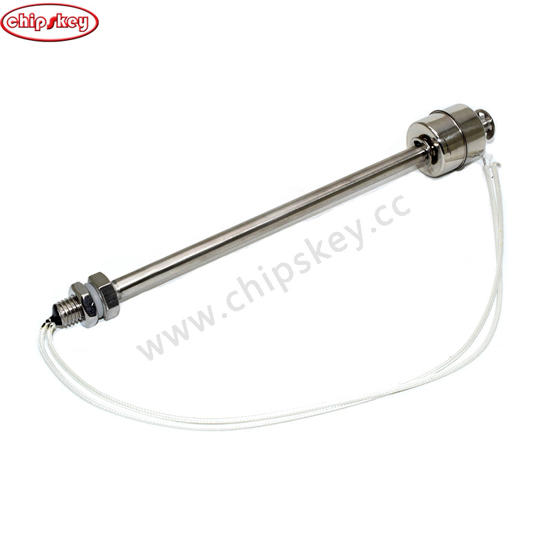 Normally Temperature /liquid water level sensor controller /L=200mm 0-110V / 304 stainless steel Single ball float switch