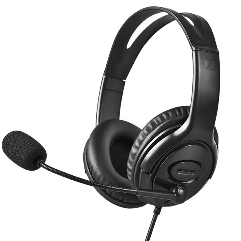 Headphone headset headset desktop computer telephone landline with microphone microphone