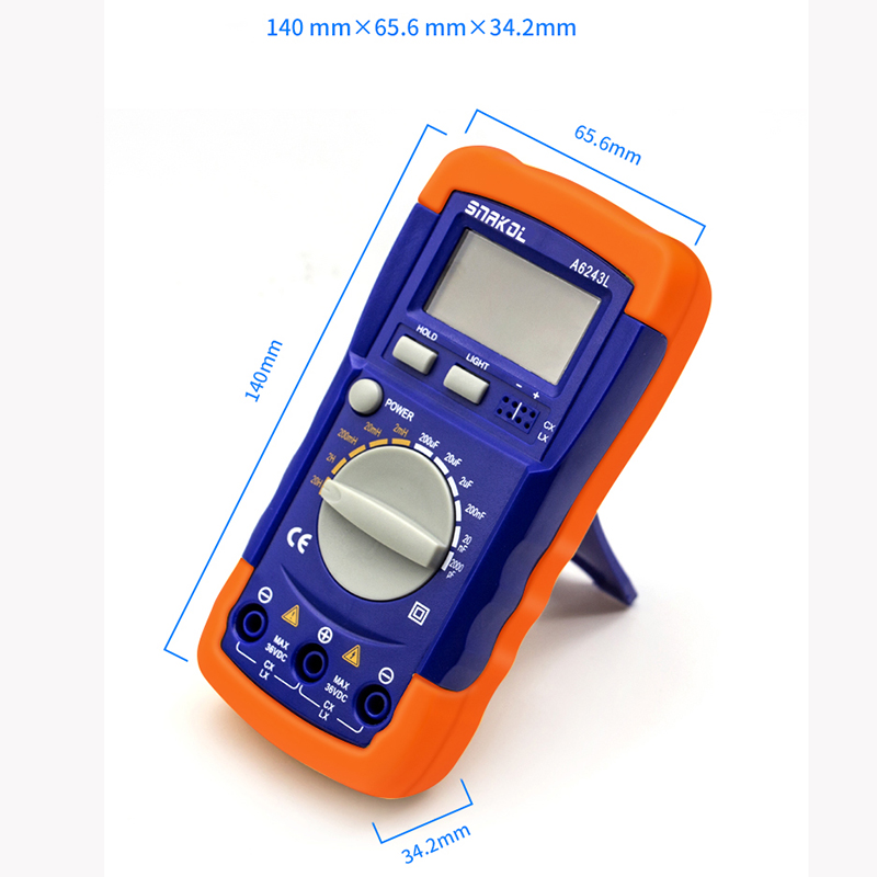 A6243L Resistance Meter Capacitance Tester Inductance Mini Digital multimeter Capacitance Tester