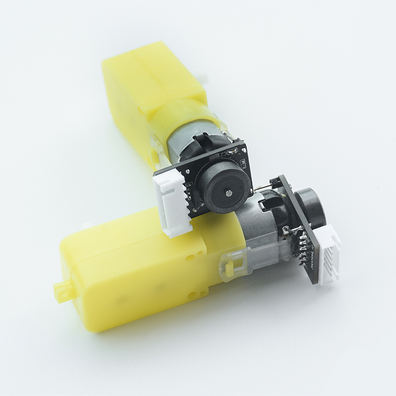 TT Motor With Encoder With wheels Single Shaft