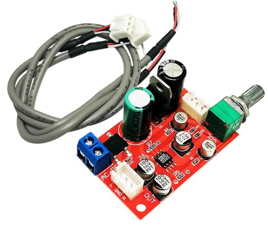 AD828 Audio OP AMP Moving Coil Microphone Preamps Pre-Amplifier Pre-amp Magnetic Head Phono Amplifier Board DC9-24V