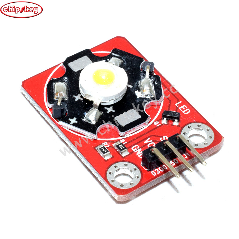 3W Warm White LED With XH2.54 3P Socket