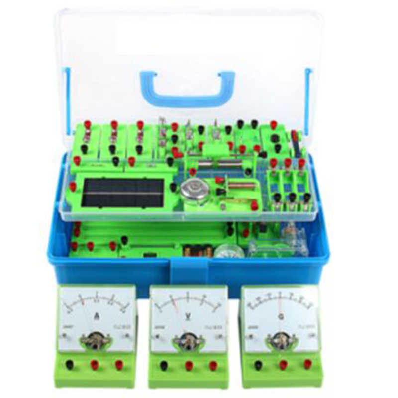 133Kinds Lab Electricity Experiment Kit Junior High School Electromagnetics Physics Circuit Equipment for Teacher Student Self-Study kit