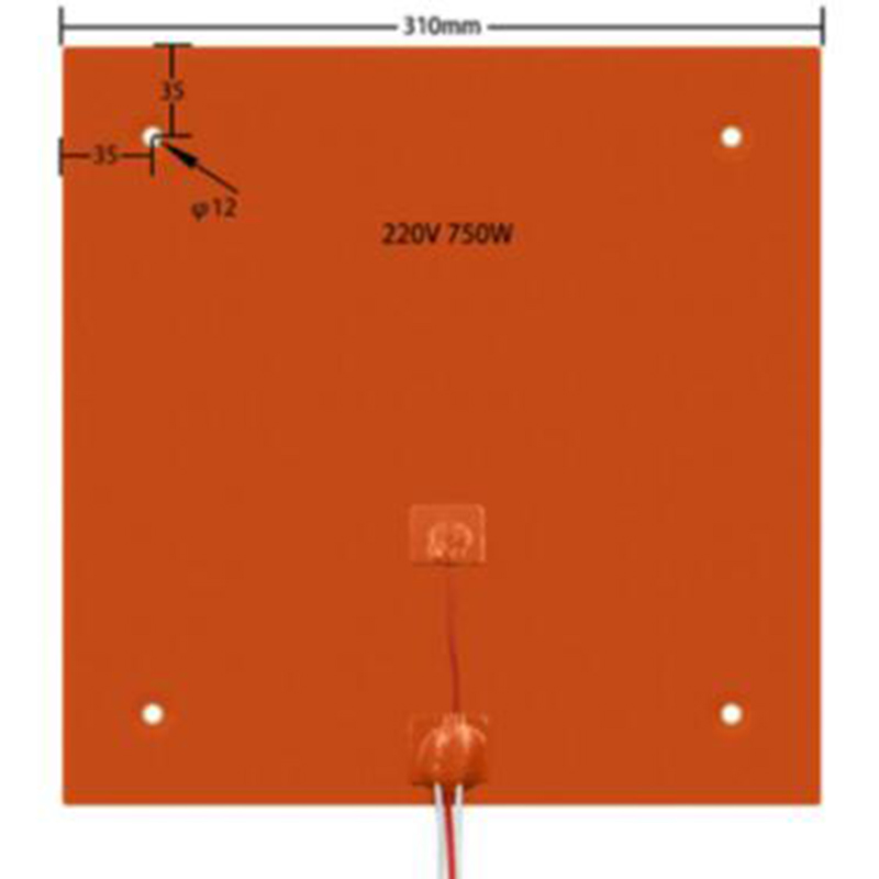 3D Printer Silicone Heating Pad 310*310mm 220V 700W Hot Bed For Ender 3 5 CR-10 10S Pro Heater Pad Plate Parts