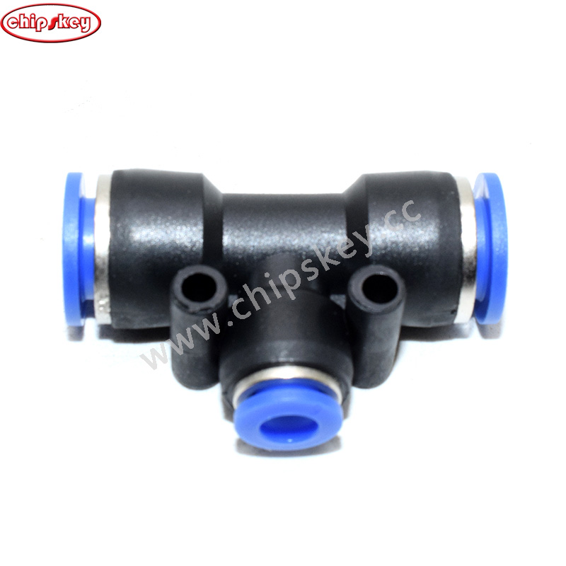 PEG 10-6 Pneumatic Fittings Fitting Plastic T Type 3-way For 6mm 10mm Tee Tube Quick Connector Slip Lock