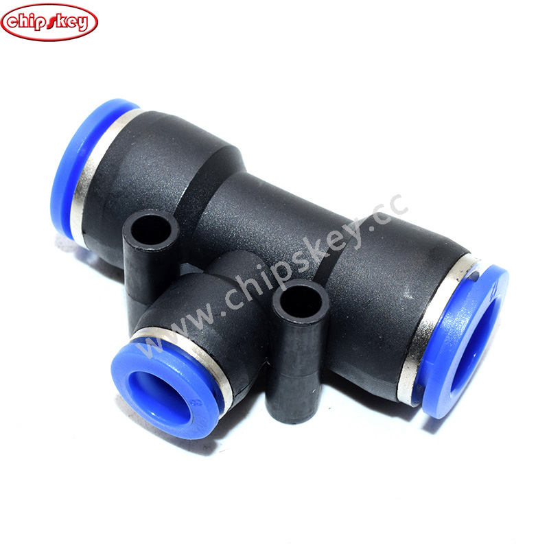 PEG 12-8 Pneumatic Fittings Fitting Plastic T Type 3-way For 8mm 12mm Tee Tube Quick Connector Slip Lock