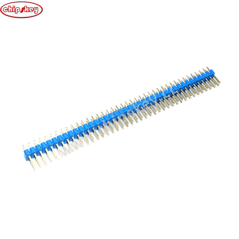 Blue 2*40 2.54 Gold-plated copper, male pin header,ROHS 100pcs/Bag