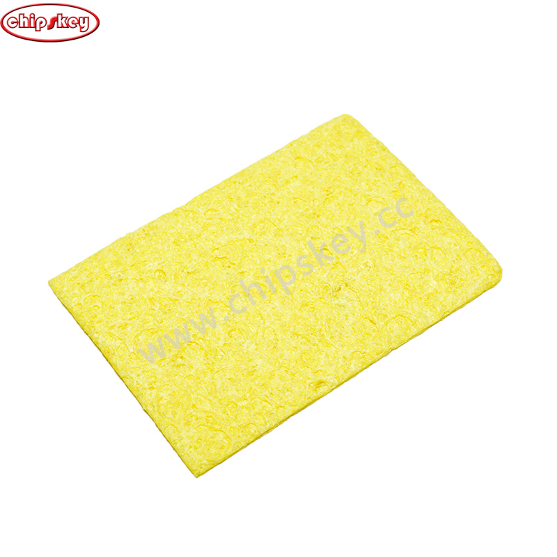 50*35*1.5mm Yellow Rectangular Cleaning Sponge Cleaner High Temperature Enduring Cleaner Sponge For Electric Welding Soldering Iron Tip