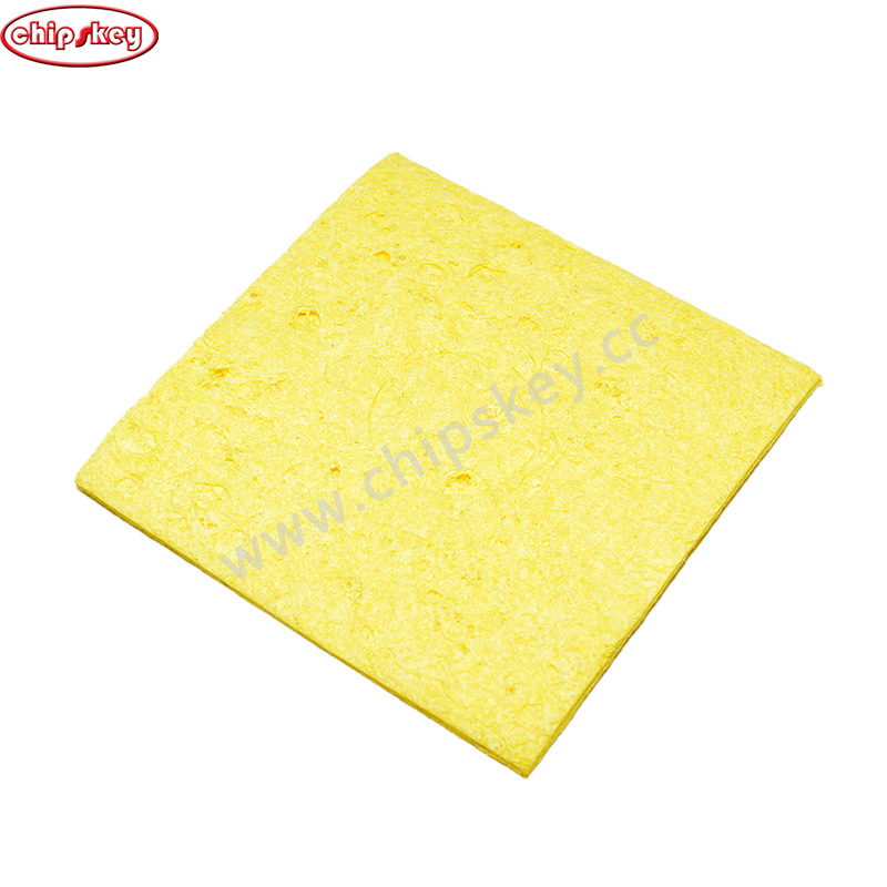 56*56*2.5mm Yellow Square Cleaning Sponge Cleaner High Temperature Enduring Cleaner Sponge For Electric Welding Soldering Iron Tip