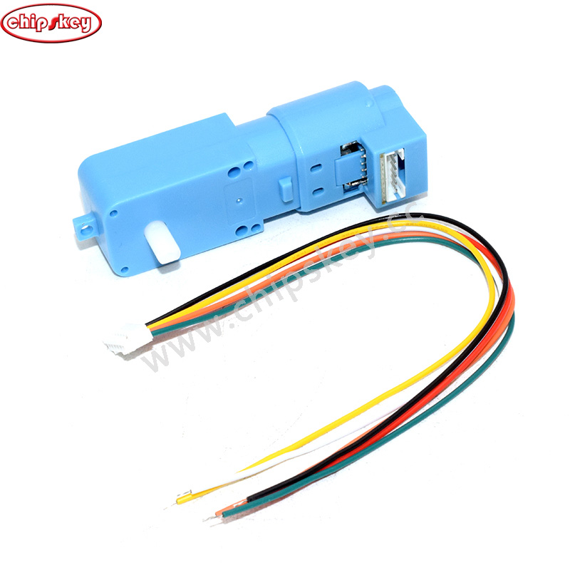 12V 300rpm TT Motor with Hall Encoder for Arduino Raspberry Pi 3-6V Dual Shaft Geared BOX DC Electric Motor DIY STEM Toy Parts