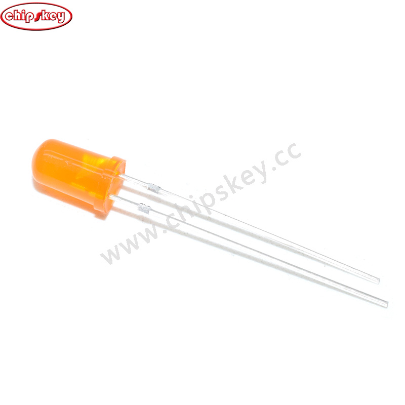 Orange to Orange F5 5mm LED Long Pins